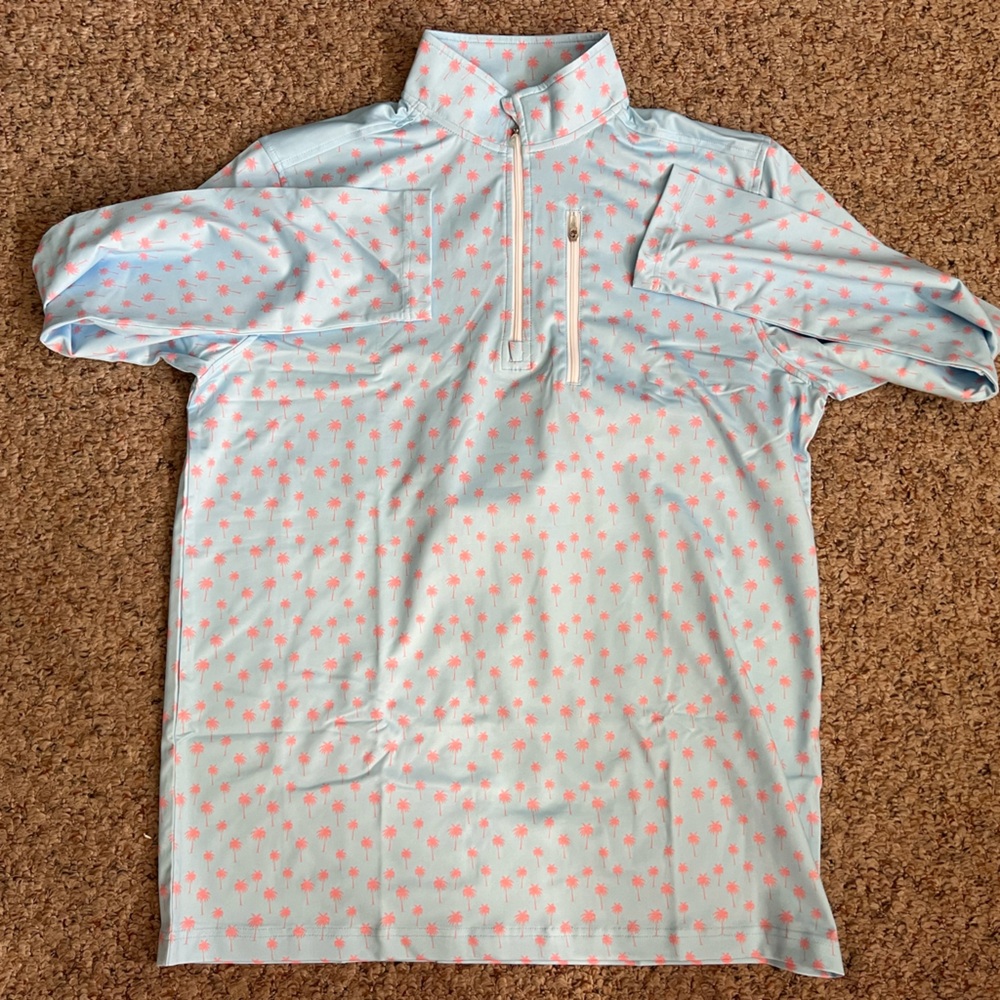 NWOT Tropical Bros Men’s MARMALADE SKY QUARTER ZIP